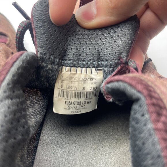 Lowa Women's Elba GTX Low Hiking Shoes - Red Size 8 US (39.5 EU) - Picture 12 of 13